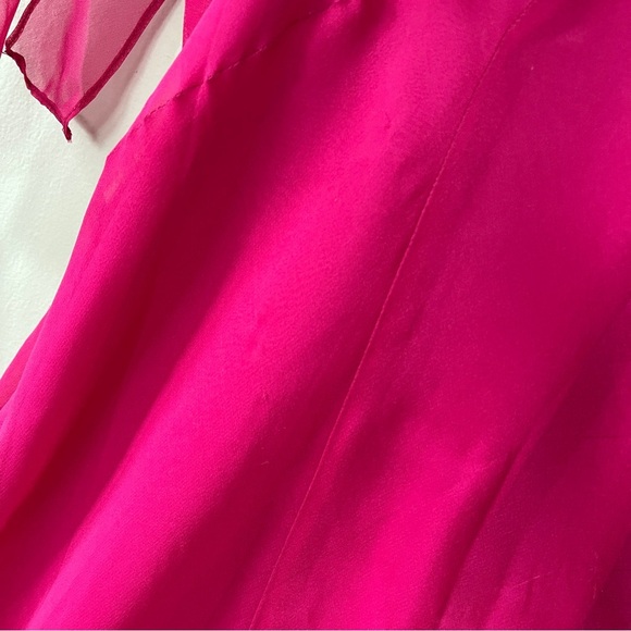 Amanda Uprichard Cassilda Gown maxi dress in Berry Size XS - Picture 11 of 12